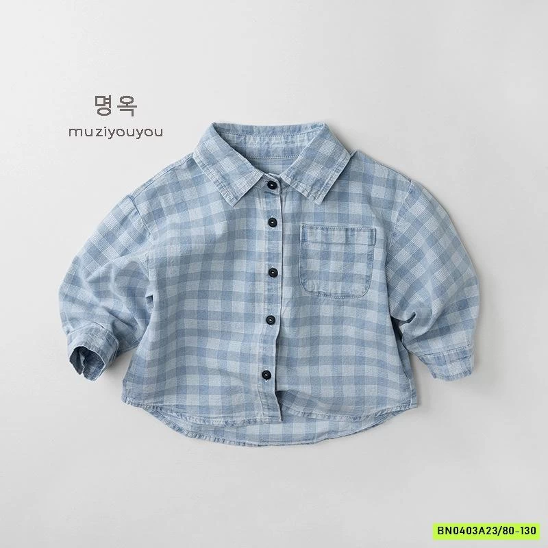 SƠ MI CARO XANH MZYY