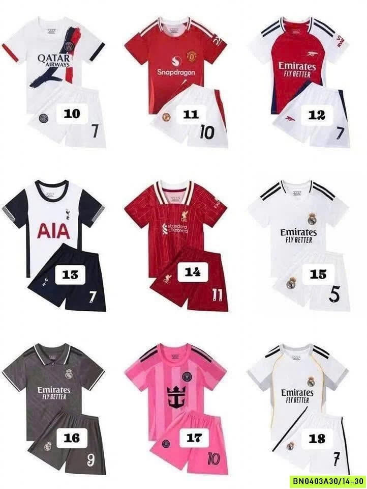 BST BỘ THỂ THAO BÓNG ĐÁ