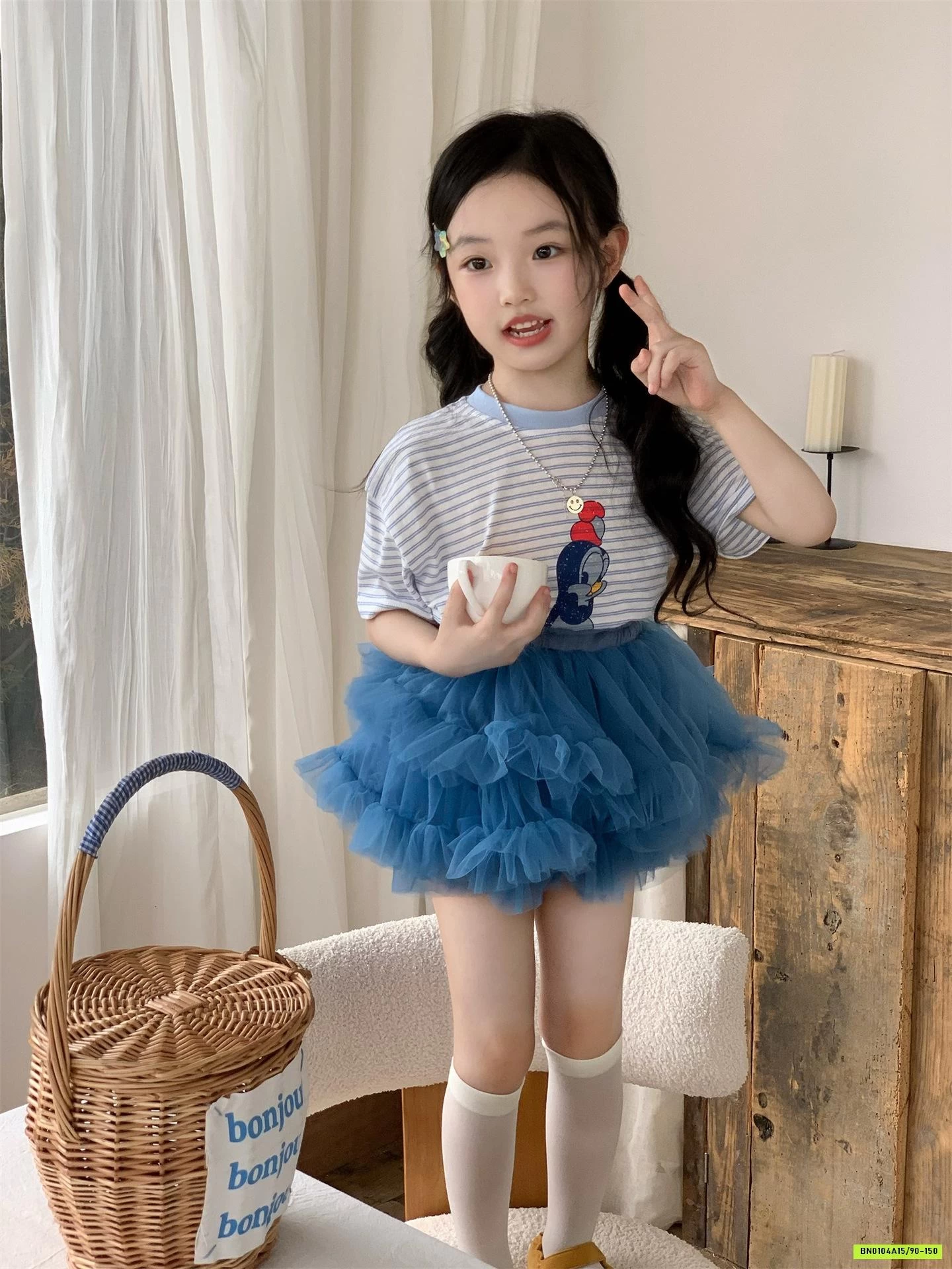 ÁO VỊT MIX CV TUTU XANH