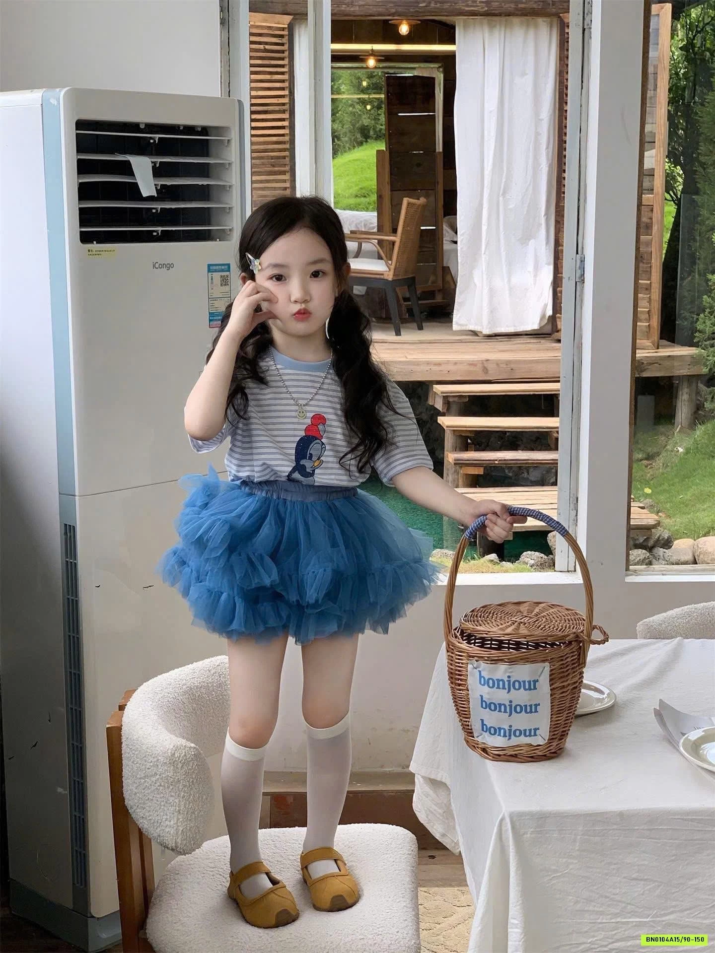 ÁO VỊT MIX CV TUTU XANH