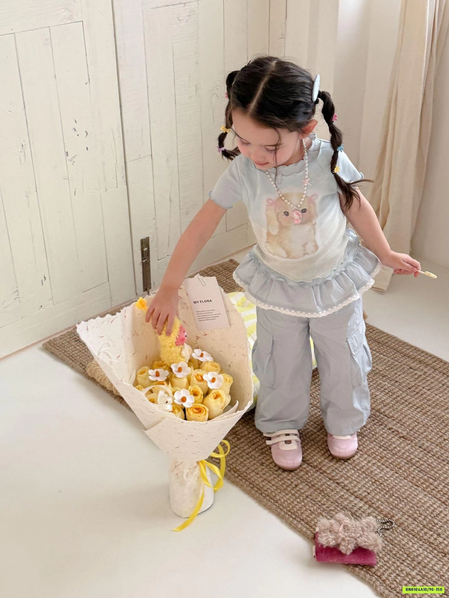 SÉT ÁO VIỀN BÈO MIX QUẦN TÚI HỘP