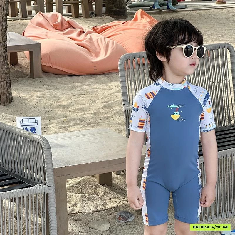 BỘ BƠI BÉ TRAI HỌA TIẾT DÀI TAY