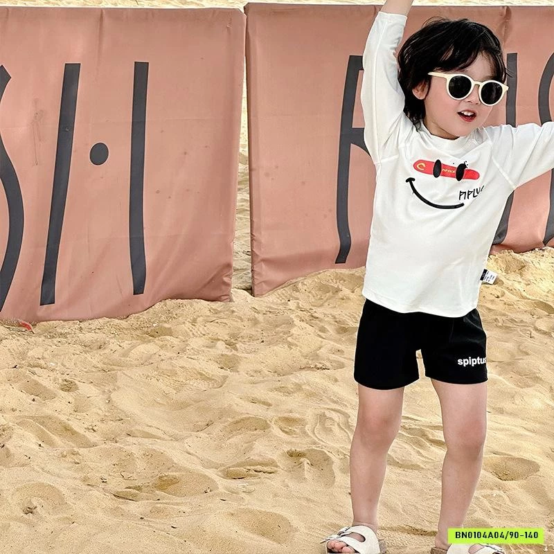 BỘ BƠI BÉ TRAI HỌA TIẾT DÀI TAY