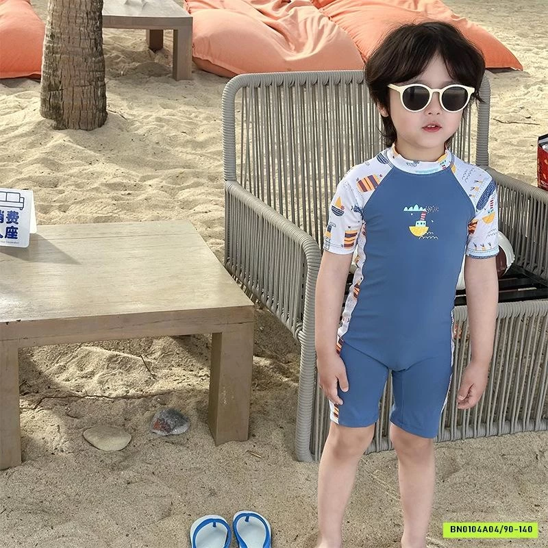 BỘ BƠI BÉ TRAI HỌA TIẾT DÀI TAY