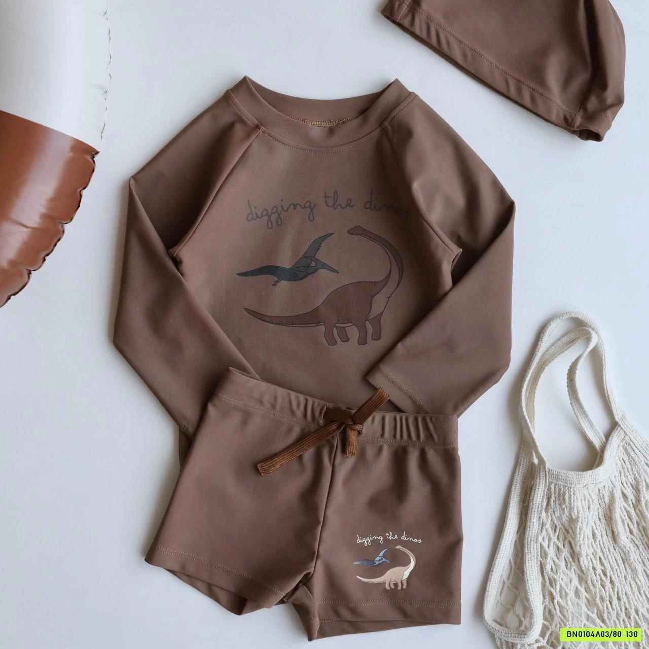 SÉT BƠI BÉ TRAI 3 CHI TIẾT ÁO DÀI TAY