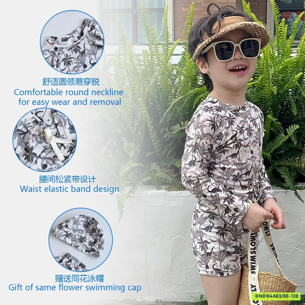 SÉT BƠI BÉ TRAI 3 CHI TIẾT ÁO DÀI TAY