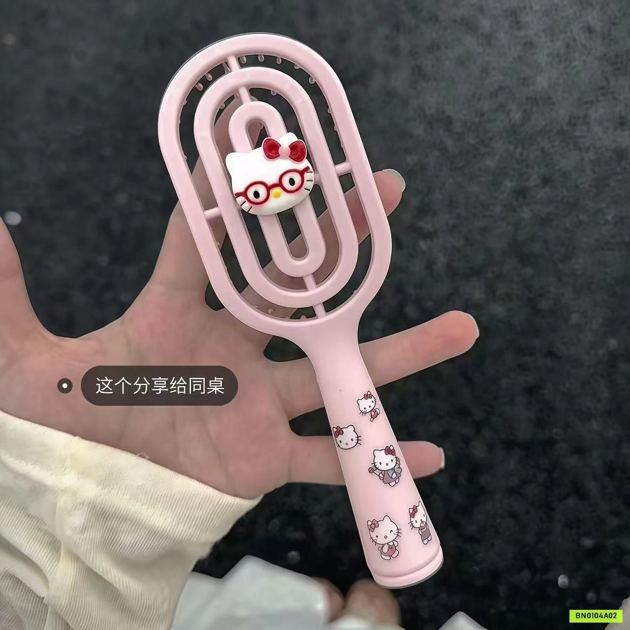 SÉT 4 LƯỢC KITTY HỒNG CHO BÉ