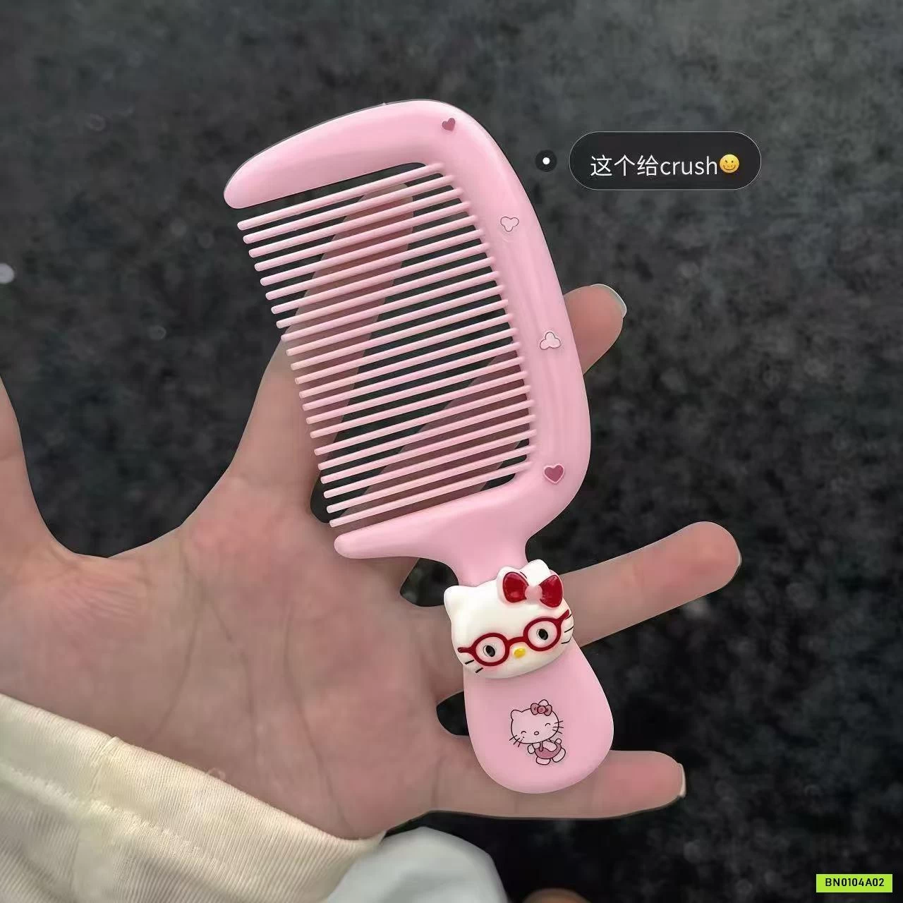 SÉT 4 LƯỢC KITTY HỒNG CHO BÉ