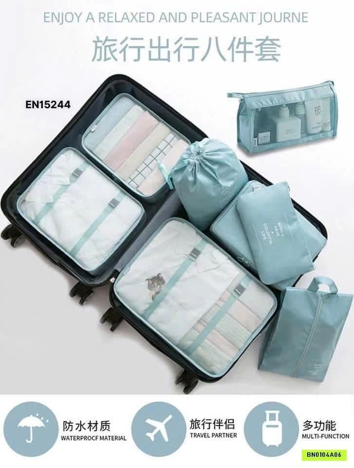 SÉT 7 TÚI ĐỰNG QUẦN ÁO DU LỊCH