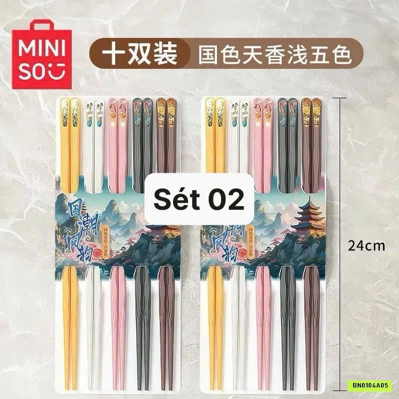 SÉT 10Đ ĐŨA HỢP KIM SẮC MÀU