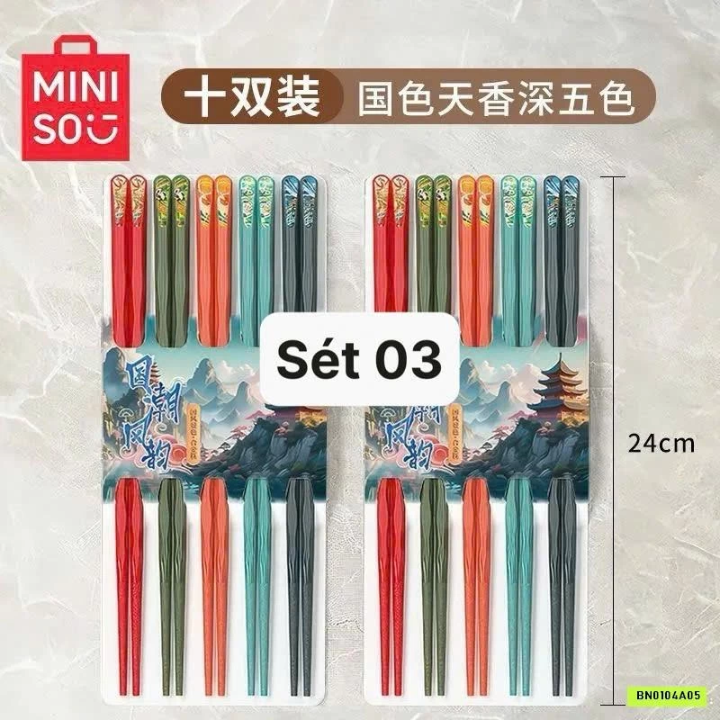 SÉT 10Đ ĐŨA HỢP KIM SẮC MÀU