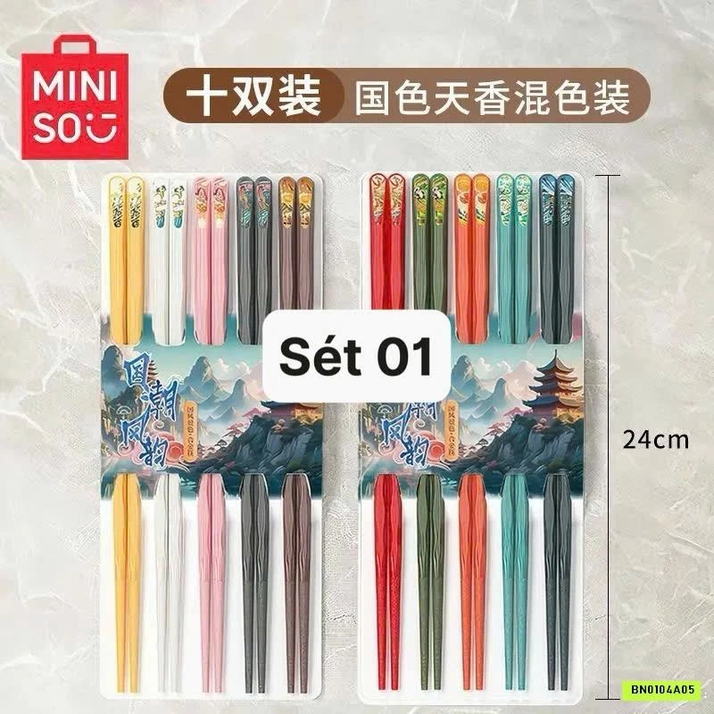 SÉT 10Đ ĐŨA HỢP KIM SẮC MÀU