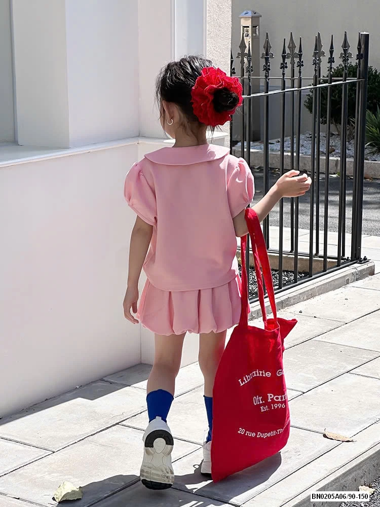 SÉT VÁY BÍ KITTY CỔ SEN