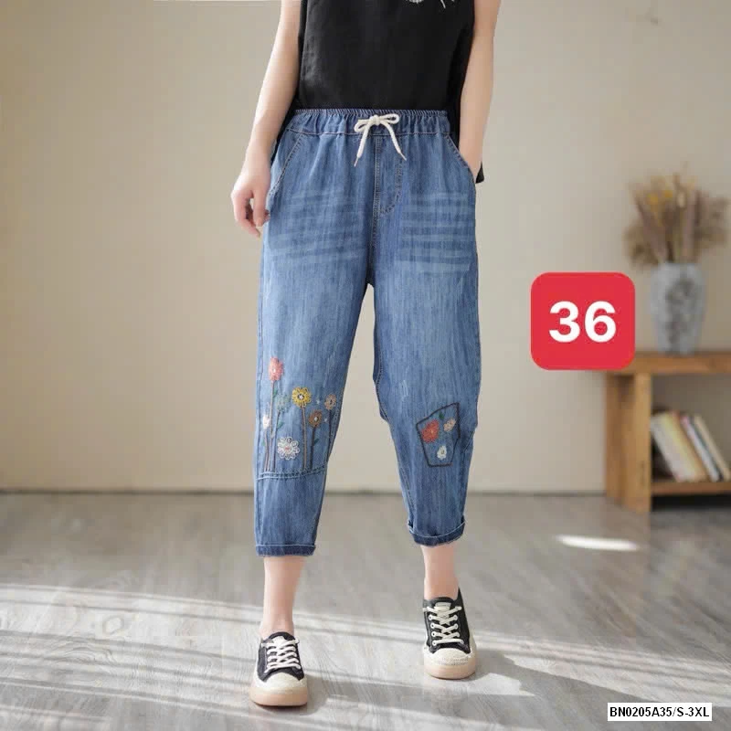 BAGGY JEASN THÊU XUẤT NHẬT