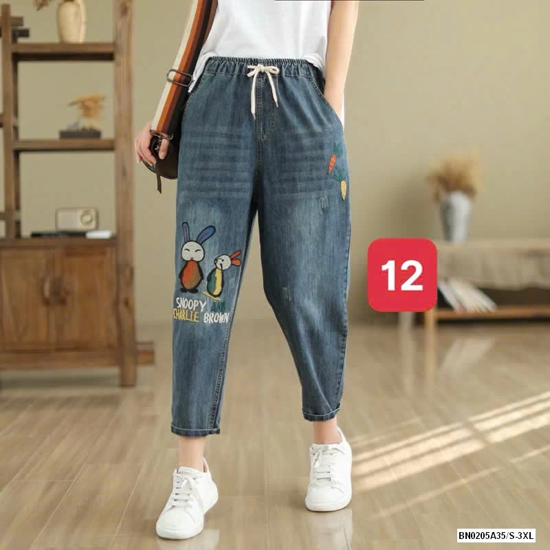 BAGGY JEASN THÊU XUẤT NHẬT