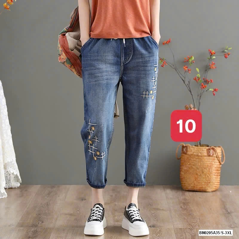 BAGGY JEASN THÊU XUẤT NHẬT