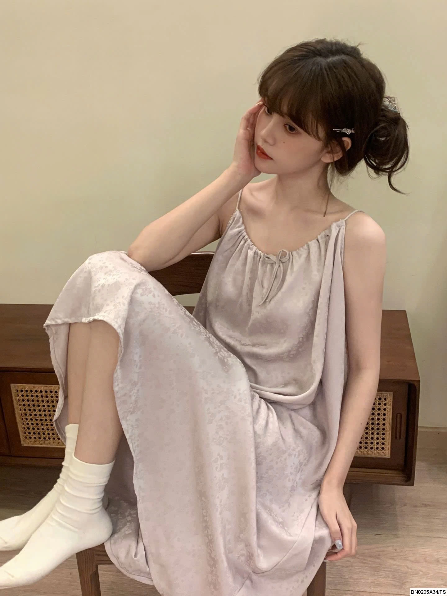 ĐẦM LỤA 2 DÂY MAXI