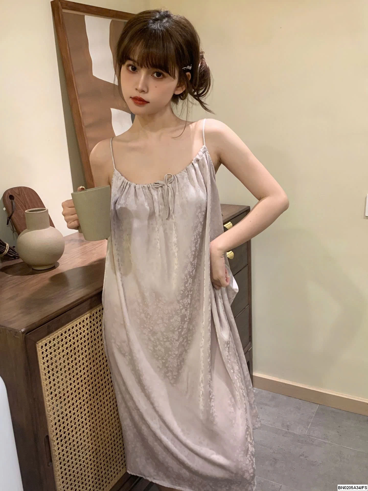 ĐẦM LỤA 2 DÂY MAXI