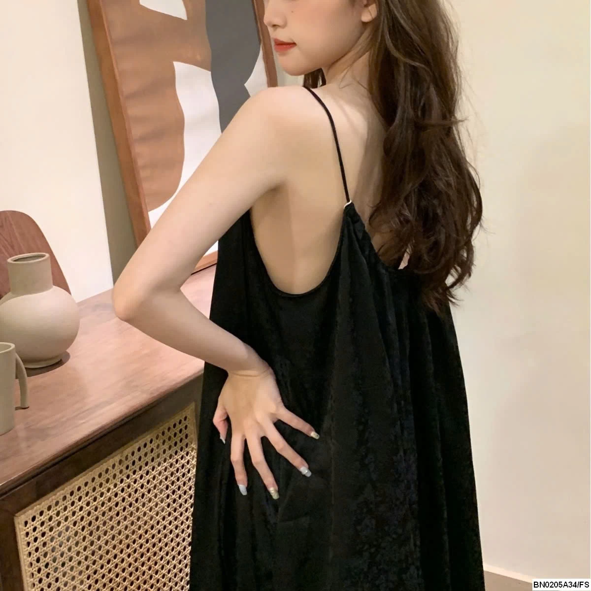 ĐẦM LỤA 2 DÂY MAXI