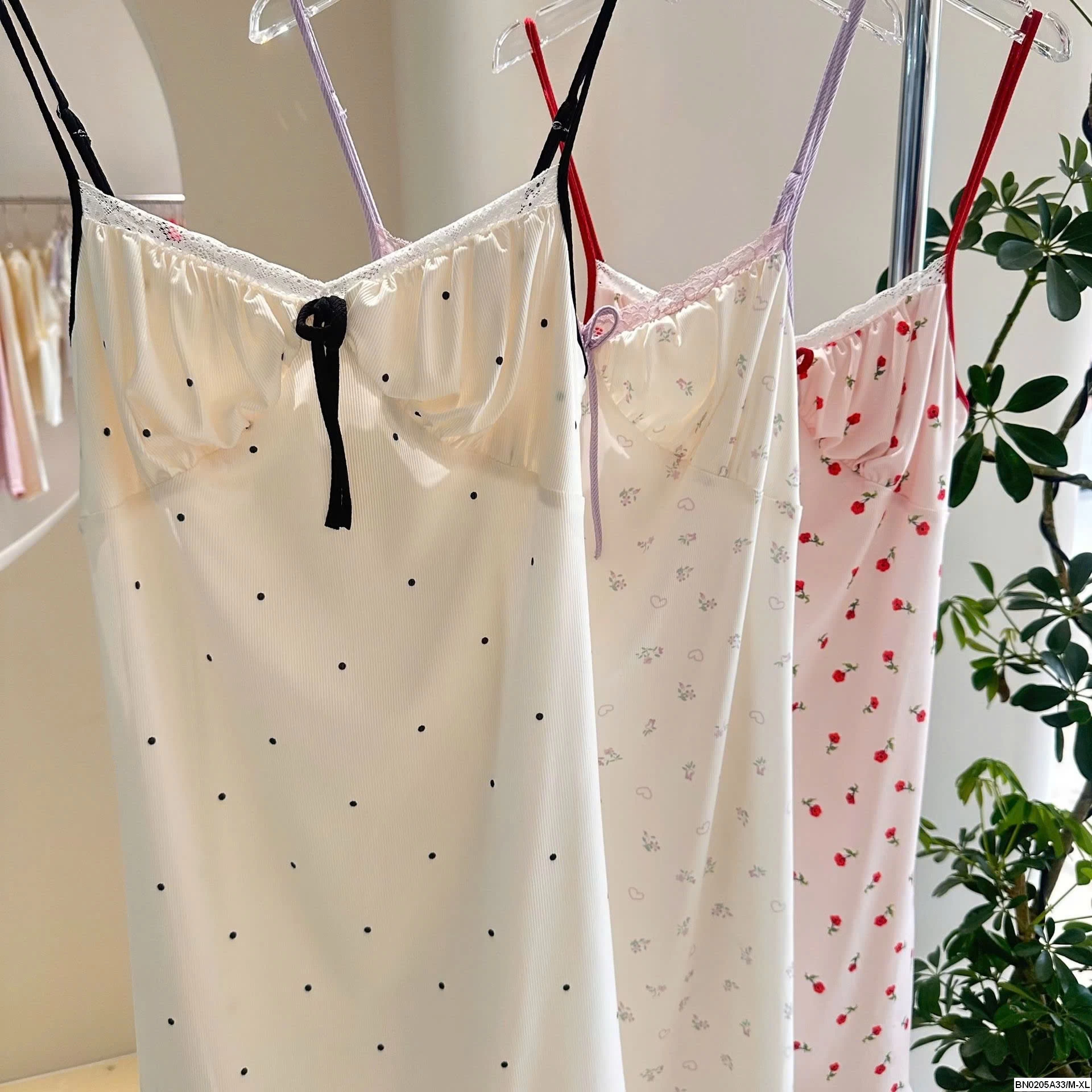 ĐẦM NGỦ THUN GÂN 2 DÂY