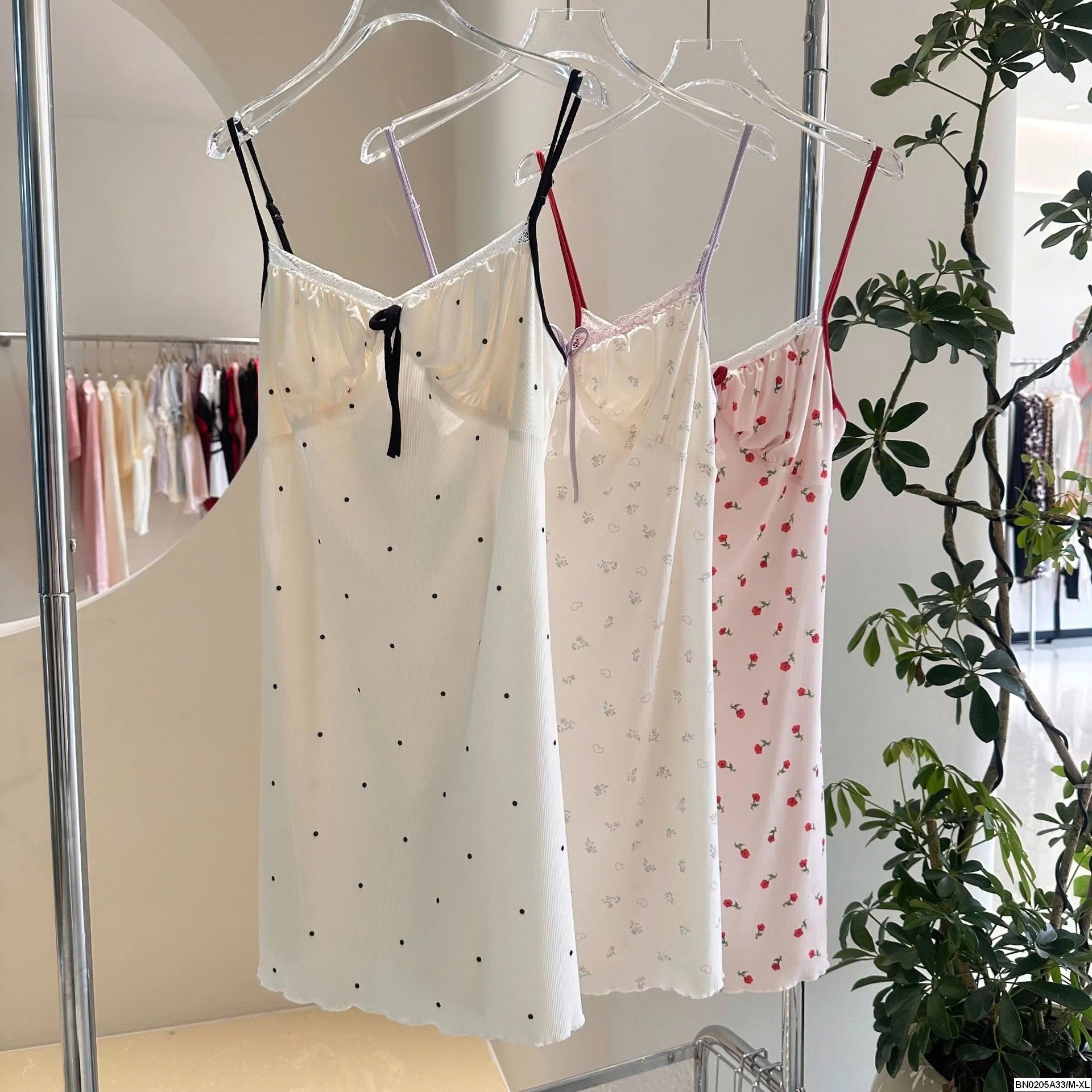 ĐẦM NGỦ THUN GÂN 2 DÂY