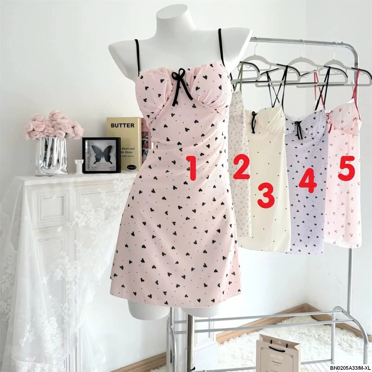 ĐẦM NGỦ THUN GÂN 2 DÂY