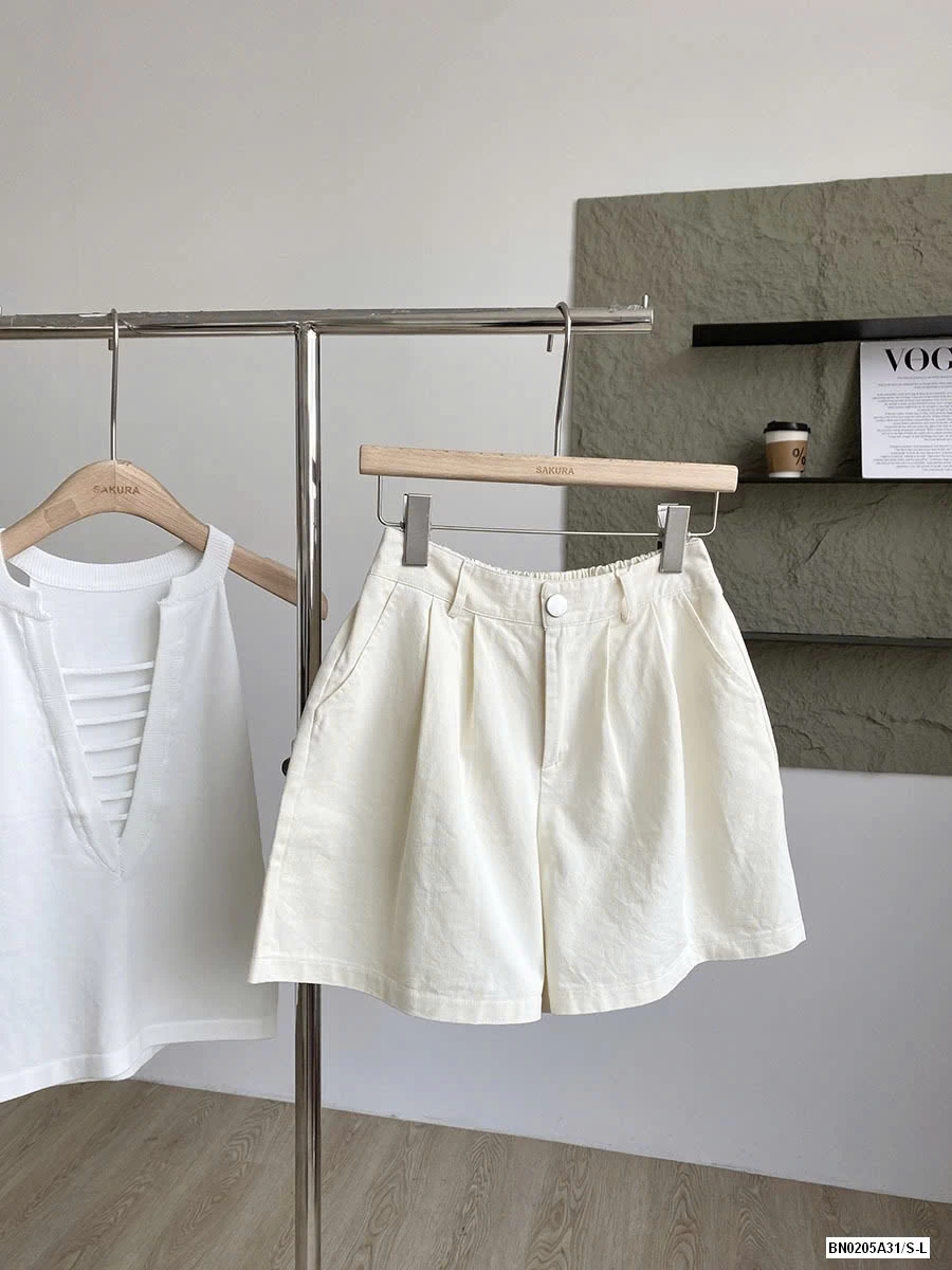 SHORT THÔ MỀM CẠP CÚC LƯNG CHUN