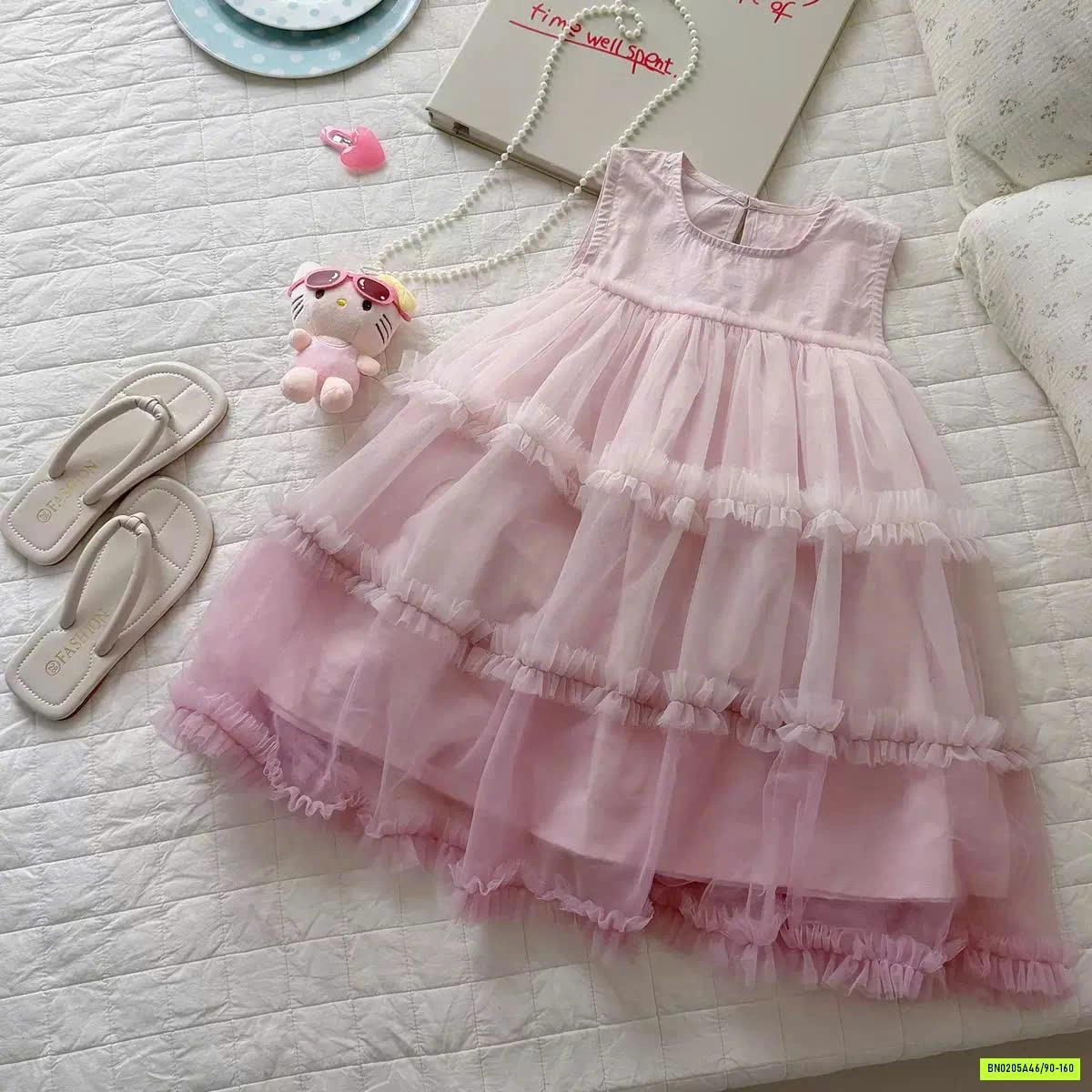 ĐẦM VOAN TUTU LOANG MÀU