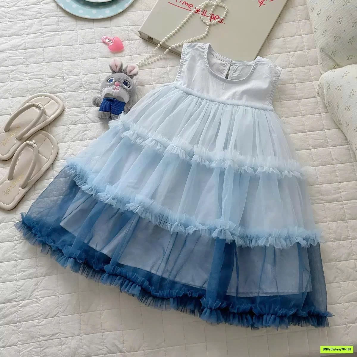 ĐẦM VOAN TUTU LOANG MÀU