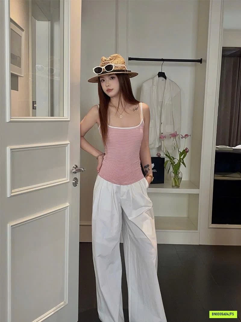 ÁO 2 DÂY KẺ KÈM BRA CHO NỮ