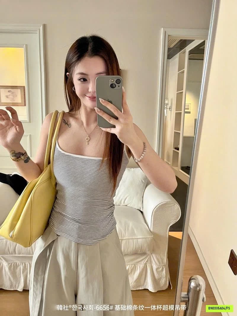 ÁO 2 DÂY KẺ KÈM BRA CHO NỮ