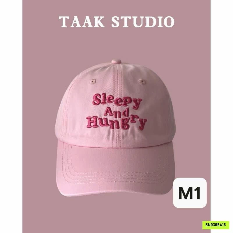 MŨ KẾT HỒNG THÊU CHỮ