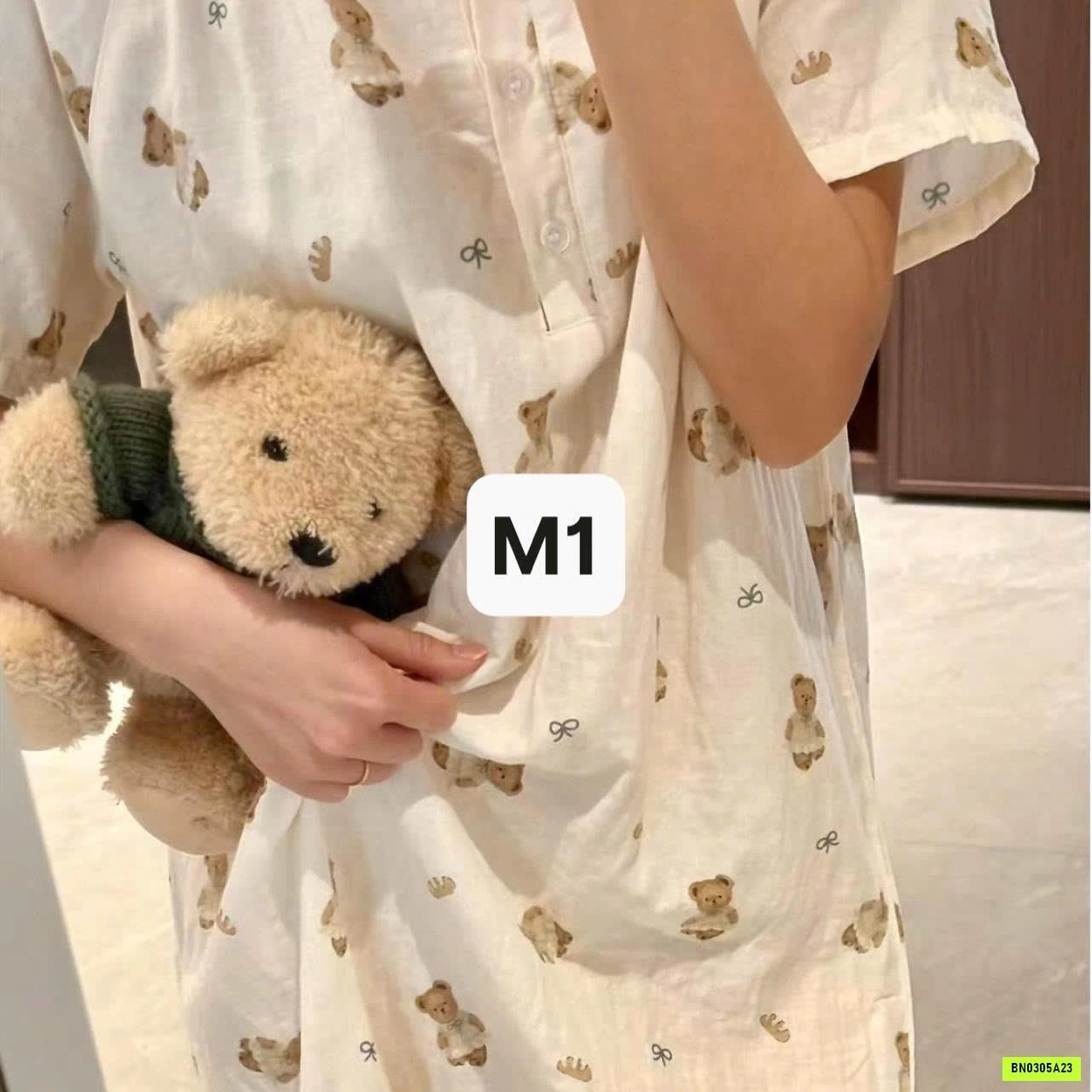 ĐẦM NGỦ ĐŨI HỌA TIẾT DỄ THƯƠNG