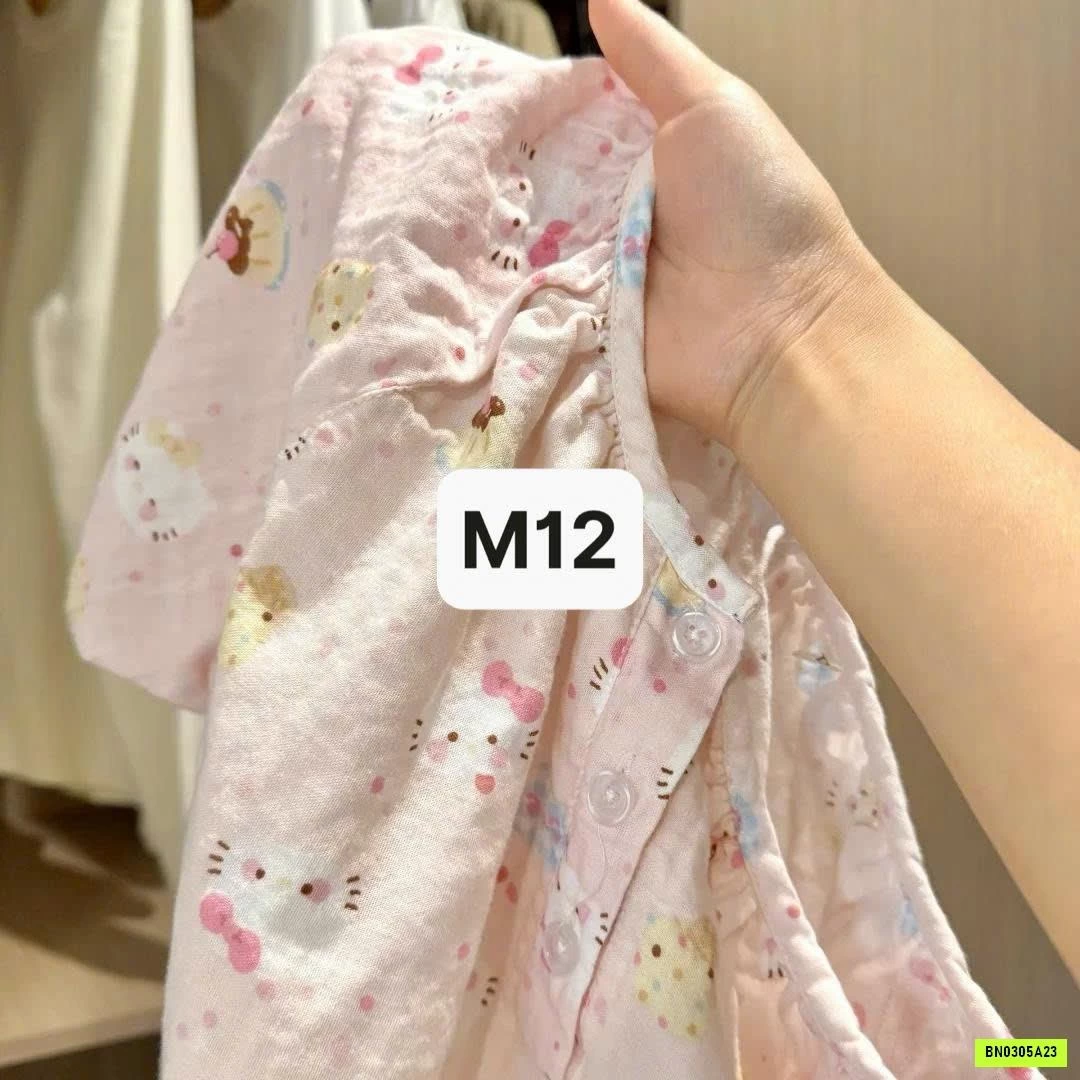 ĐẦM NGỦ ĐŨI HỌA TIẾT DỄ THƯƠNG