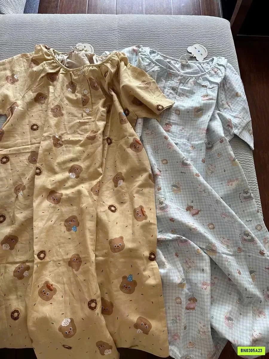 ĐẦM NGỦ ĐŨI HỌA TIẾT DỄ THƯƠNG