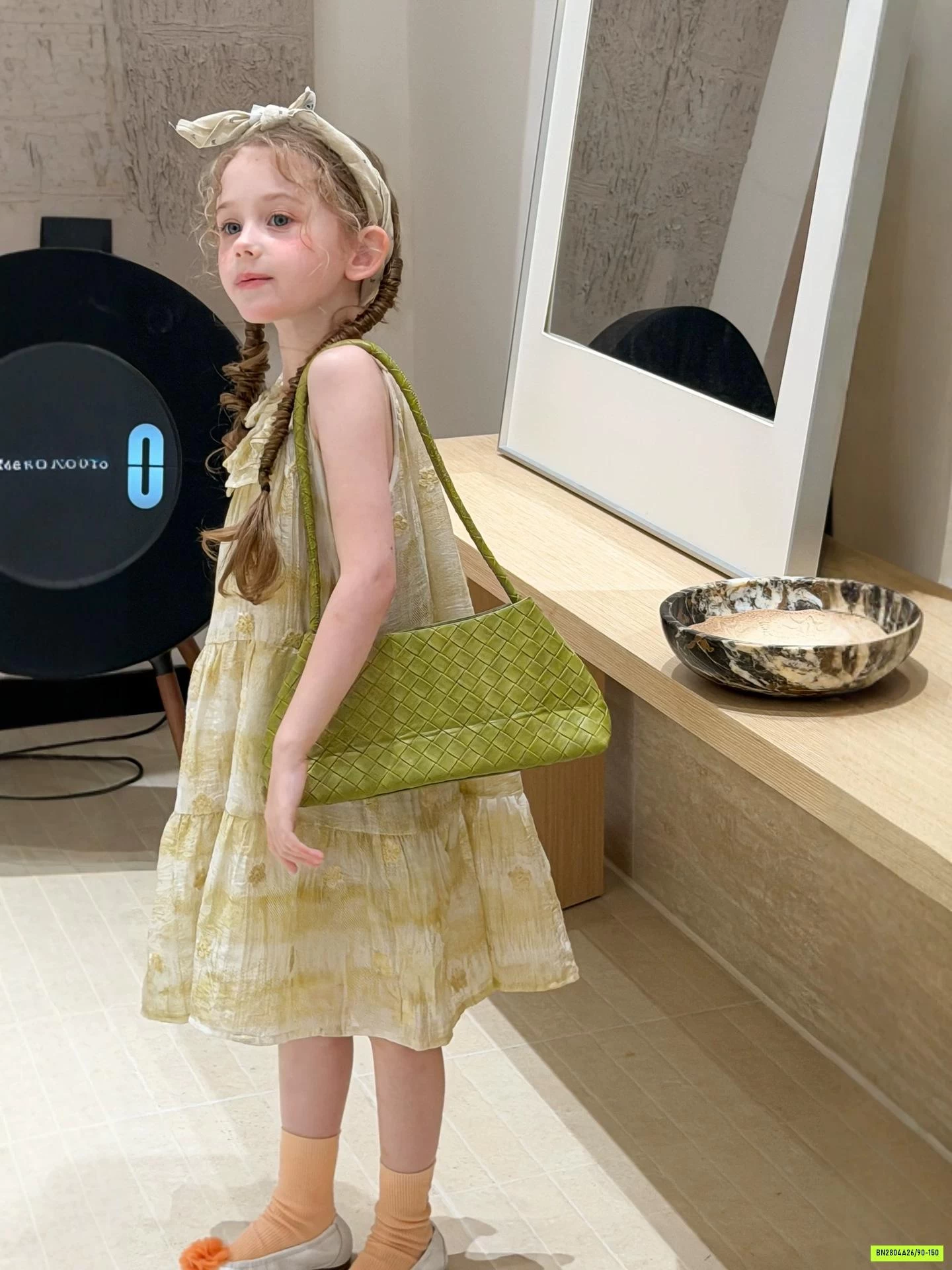 ĐẦM VOAN CỔ BÈO HOA 3D