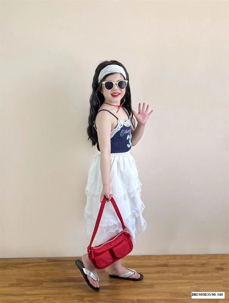 SÉT ÁO 2 DÂY SỐ 33 MIX CHÂN VÁY VẠT CHÉO