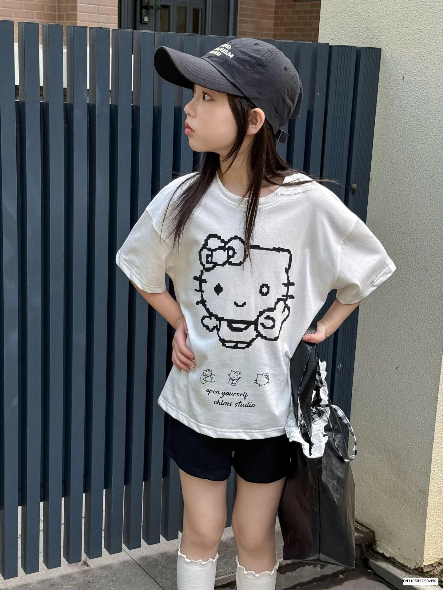 SET ÁO THUN + QUẦN SHORT HELLO KITTY BÉ GÁI