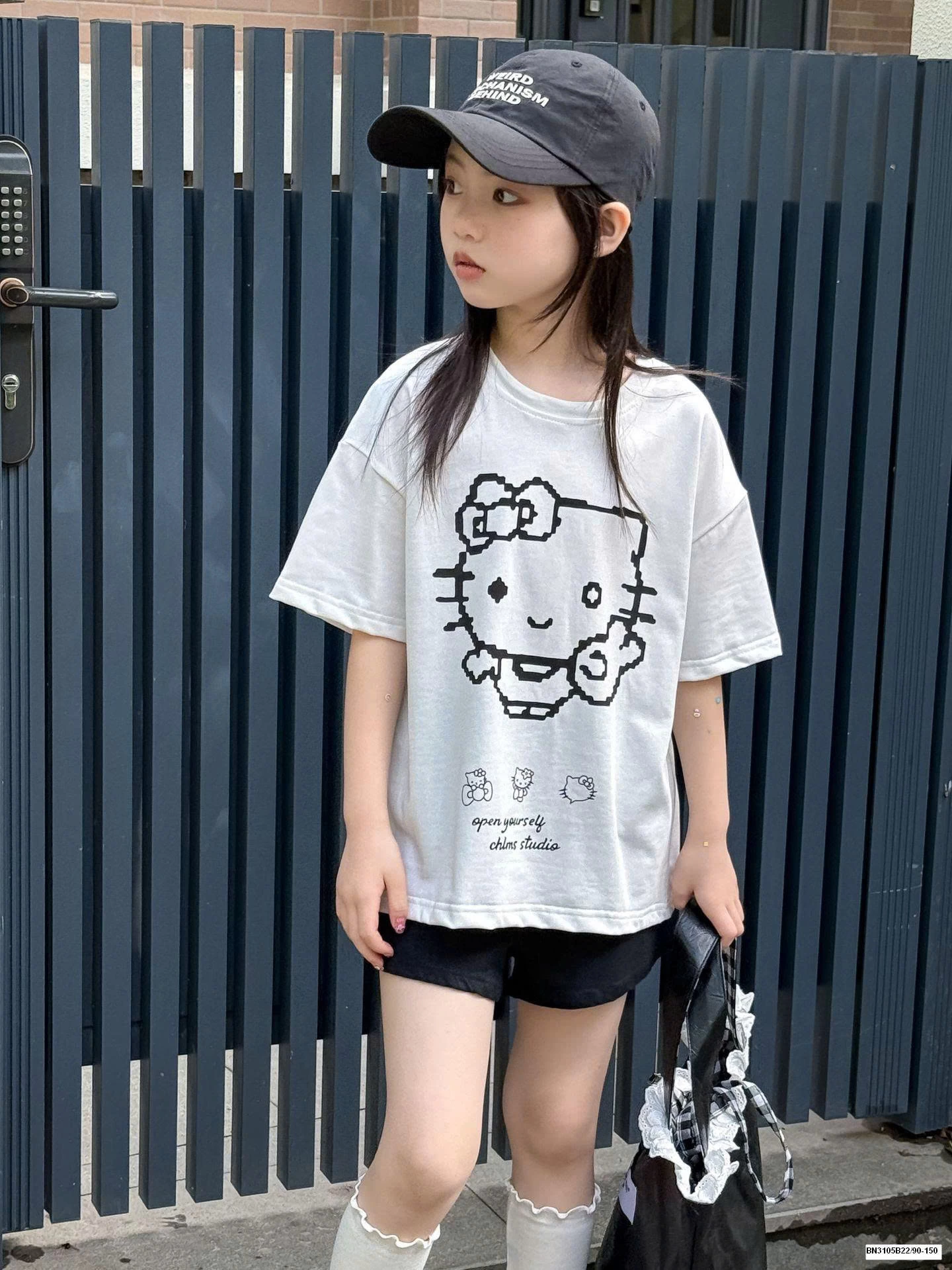 SET ÁO THUN + QUẦN SHORT HELLO KITTY BÉ GÁI