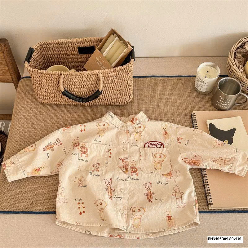 SƠ MI GẤU DÀI TAY