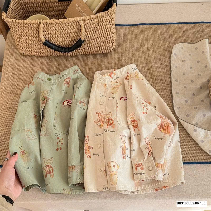 SƠ MI GẤU DÀI TAY