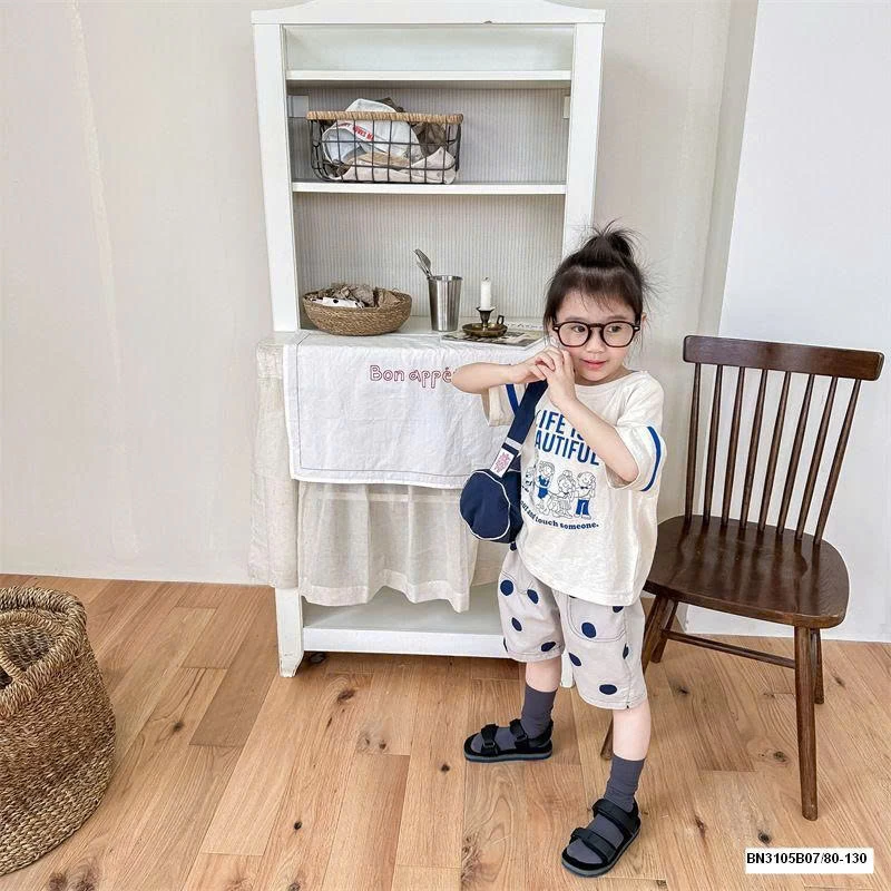 QUẦN SHORT CHẤM BI TO ADBABY