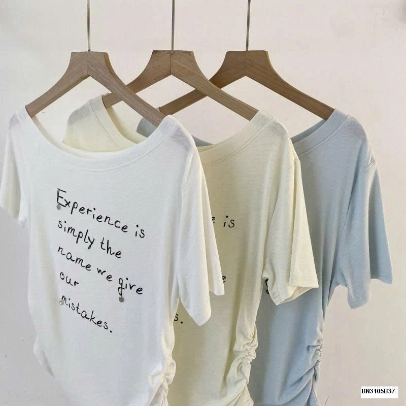 ÁO THUN IN CHỮ CỔ RỘNG  RS.STUDIO