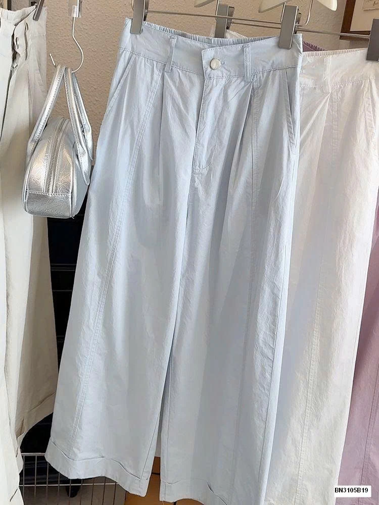 QUẦN BAGGY SUÔNG GẤP GẤU ANNA