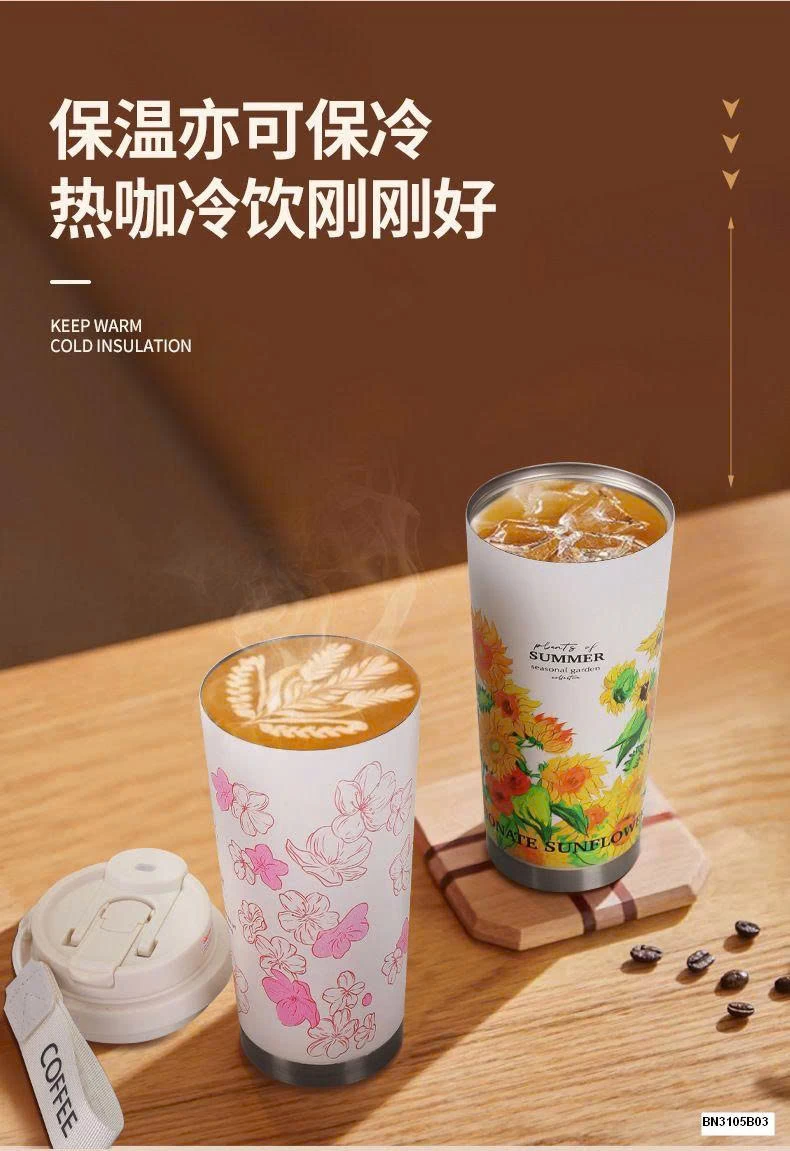 CỐC NƯỚC  GIỮ NHIỆT IN HOA
