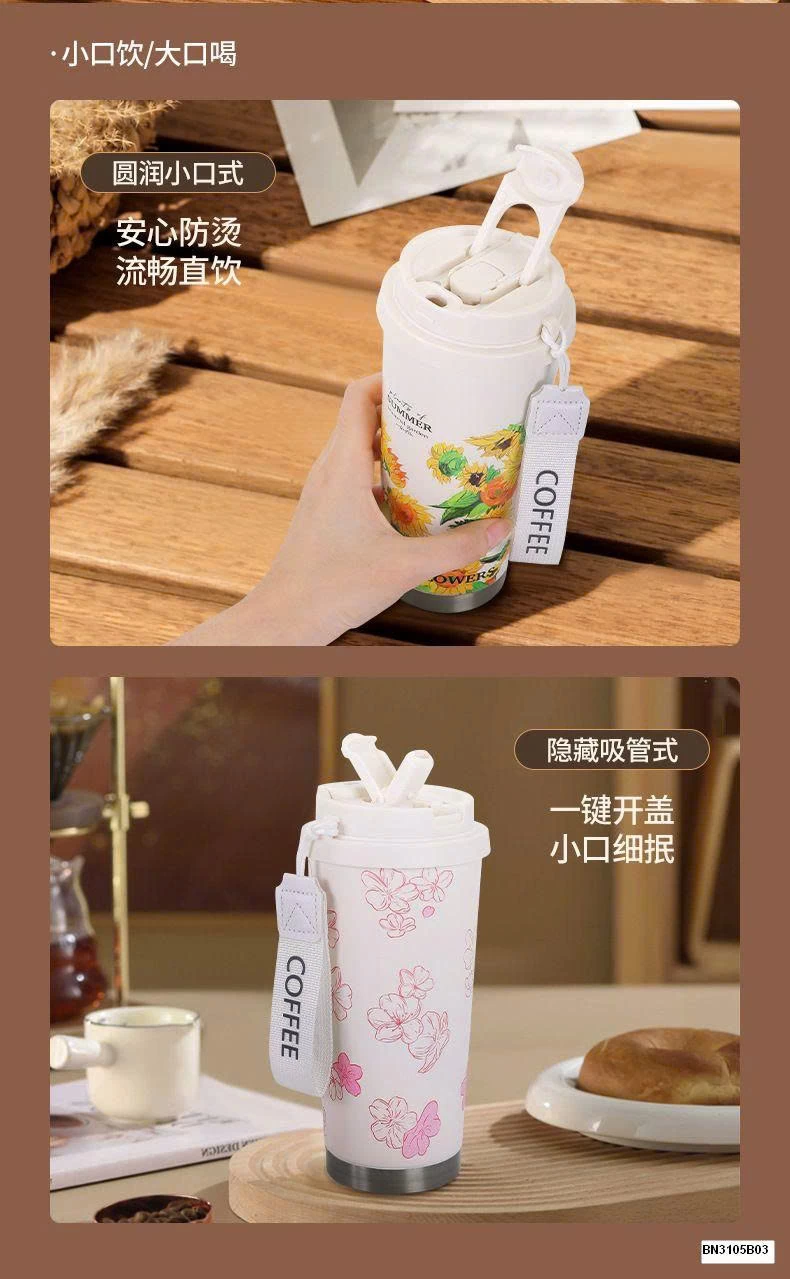 CỐC NƯỚC  GIỮ NHIỆT IN HOA