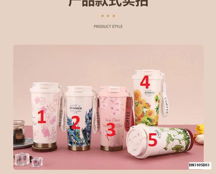 CỐC NƯỚC  GIỮ NHIỆT IN HOA