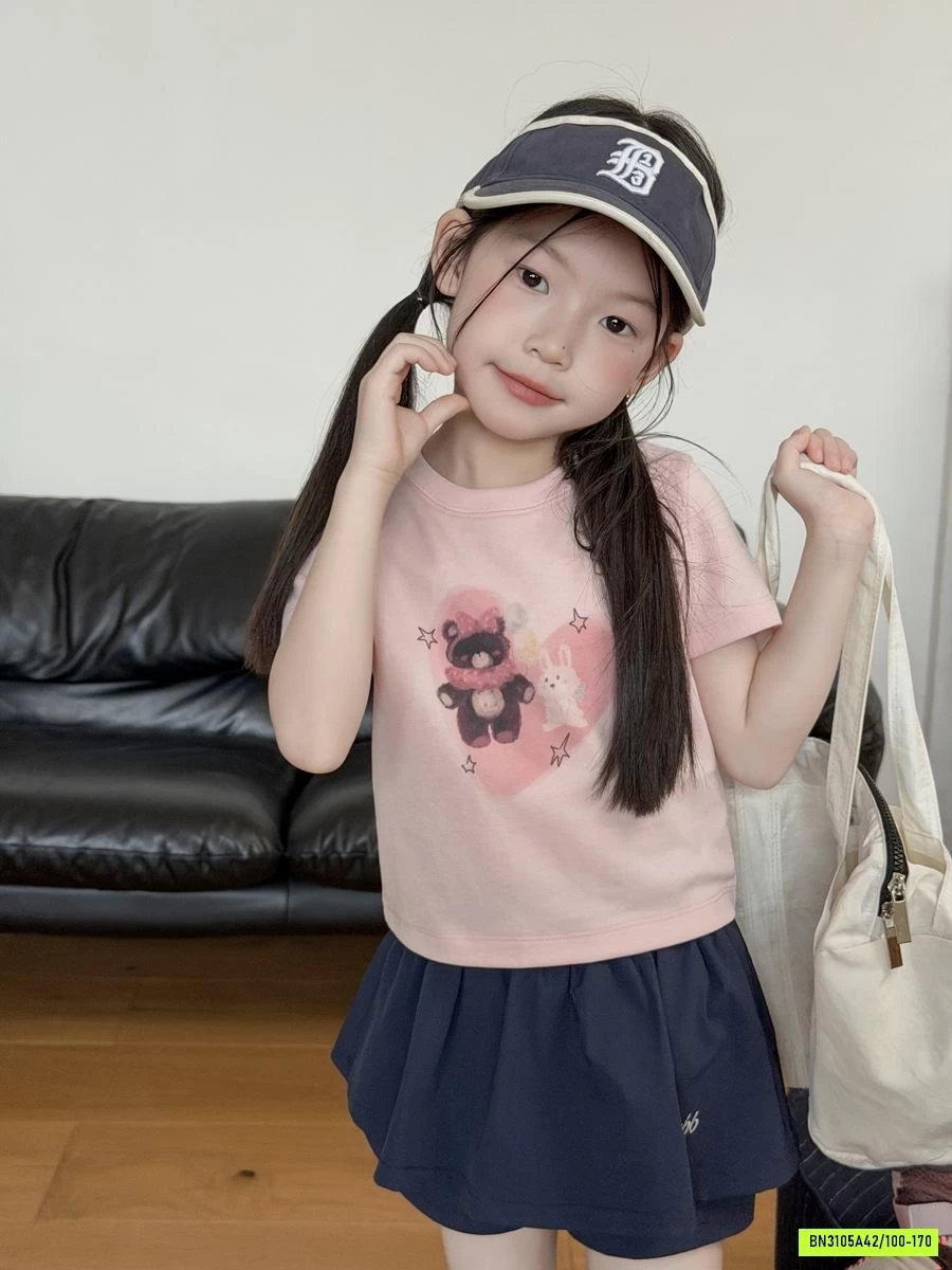CROPTOP IN HÌNH DỄ THƯƠNG 26C020 AMBB