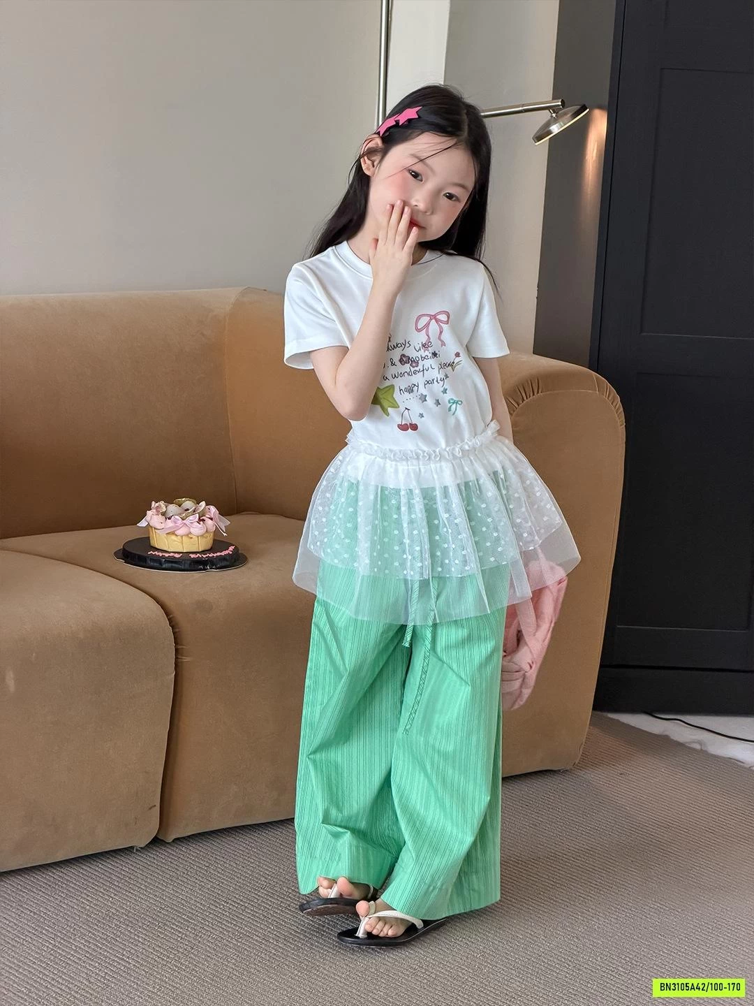 CROPTOP IN HÌNH DỄ THƯƠNG 26C020 AMBB
