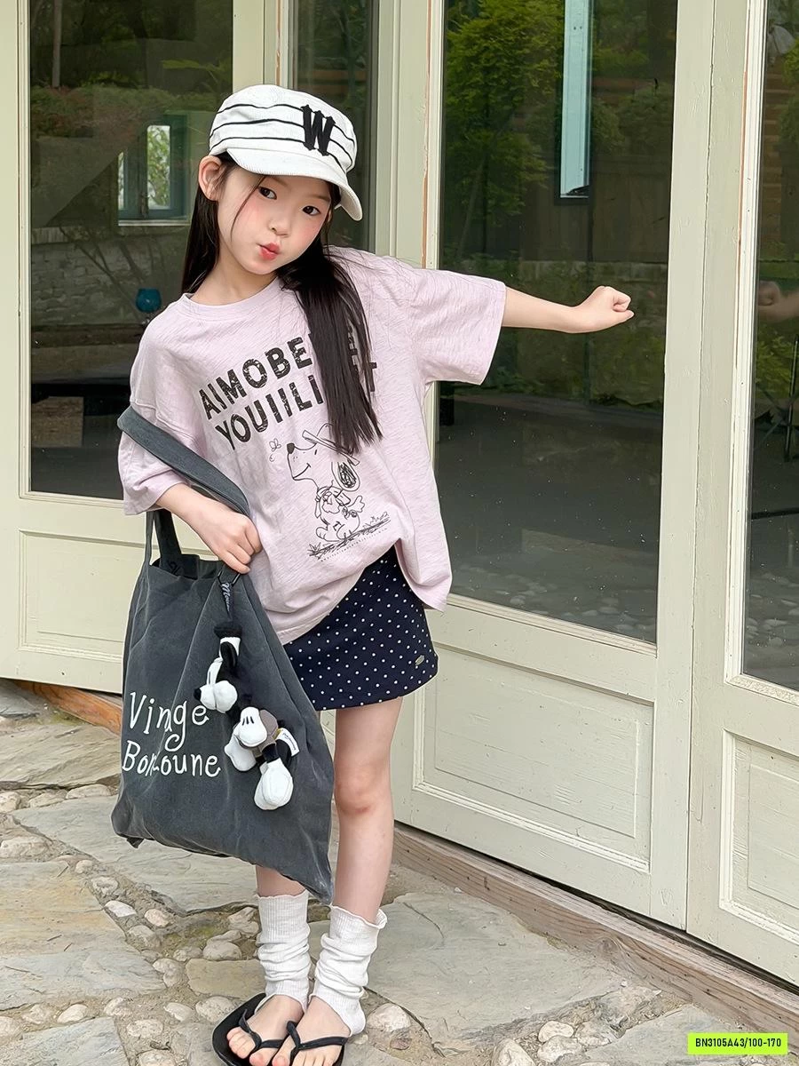 ÁO THUN GIẤY IN CHỮ OVERSIZE 26C008 AMBB